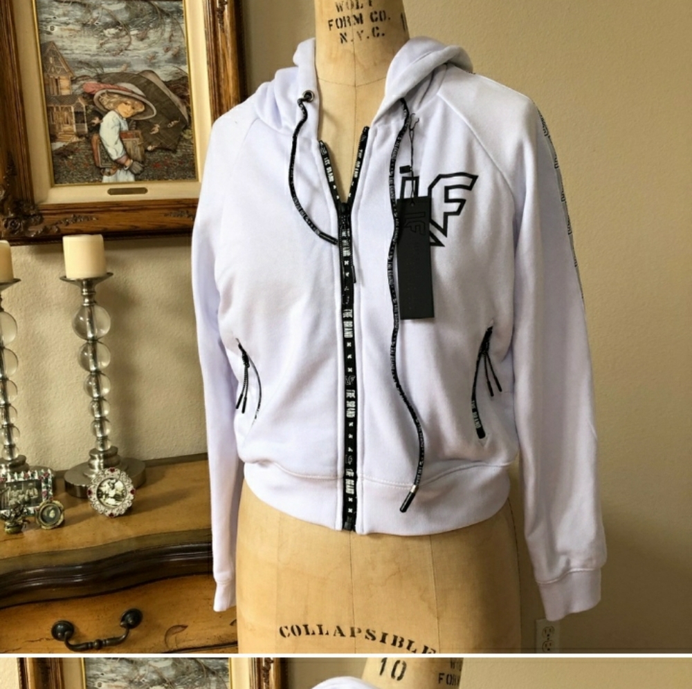 LF white zip up jacket - Picture 1 of 8